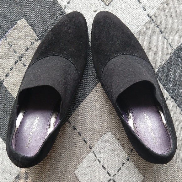 Black Nubuck Hush Puppies Bootie - Picture 5 of 6